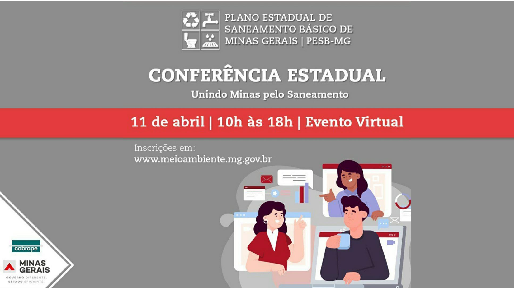 Venha discutir saneamento básico com a gente! Participe da Conferência Estadual 