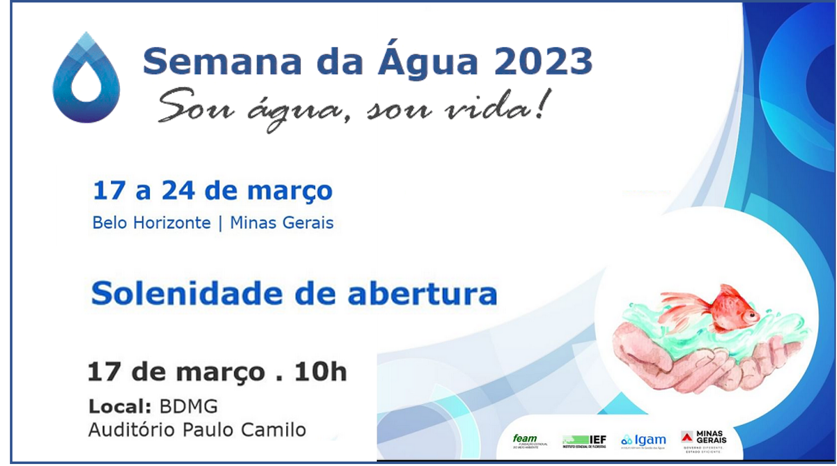 Vem aí a Semana da Água 2023!  