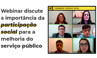 Webinar discute a importância da participação social para a melhoria do serviço público